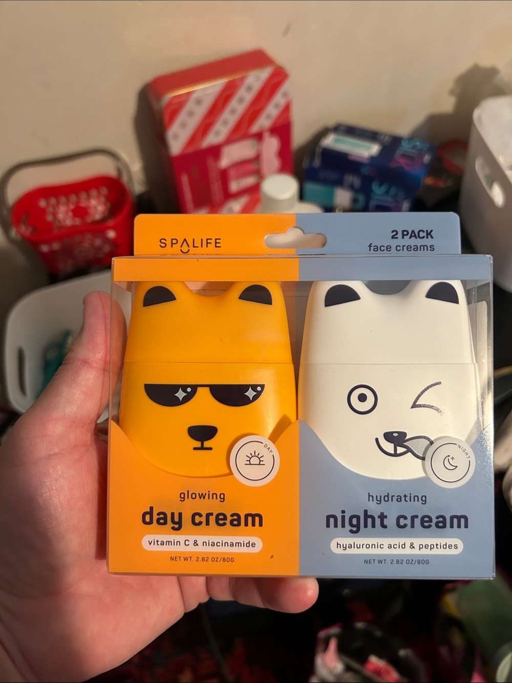 Spalife Glowing Day Cream & Hydrating Night Cream Duo - Yellow & White
